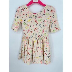 Dotdotsmile Grils Dress Size 12/24 months Multi Color Music Notes New With Tags